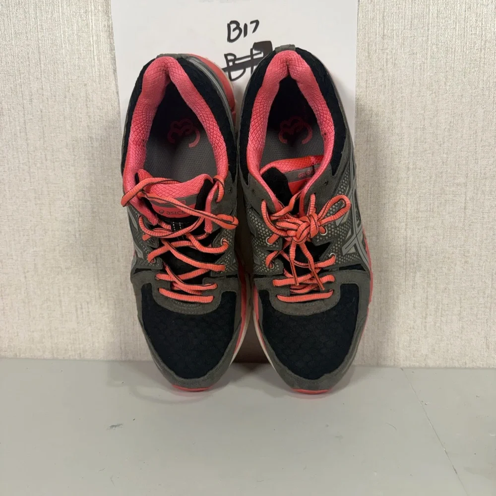 WOMENS ASICS GEL EXCEL 33 BLACK PINK Size‎ 10